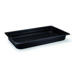 BAC GASTRO INOX PLEIN GN 1/2 (325x265 mm) PROF 65 - NOIR