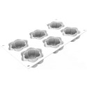 PLAQUE SILICONE 300X175 - 8 fleurs hana Ø 72xht30 mm - 87ml