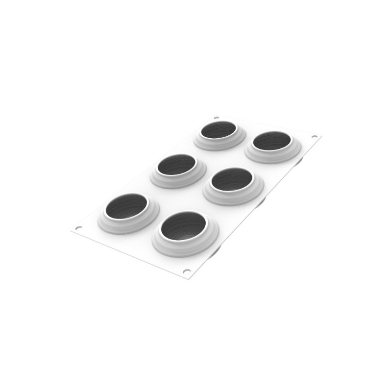 PLAQUE SILICONE 300X175 - 8 sara Ø 75xht30 mm - 98ml