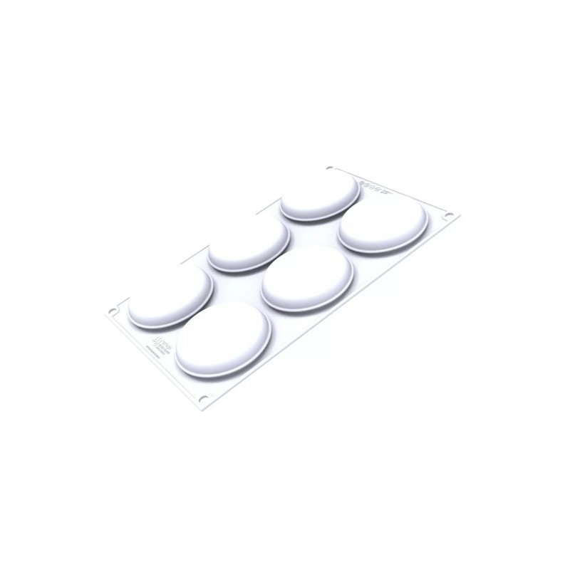 KIT PLAQUE SILICONE 300X175 - 6 sweet ronds Ø 80xht21 mm - 95ml