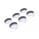 KIT PLAQUE SILICONE 300X175 - 6 sweet ronds Ø 80xht21 mm - 95ml
