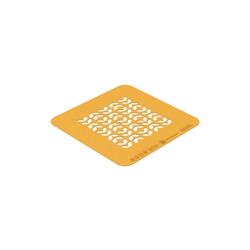 POCHOIR SILICONE - Motif feuillages 100x100xht1 mm (lot de 2)