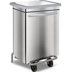 POUBELLE INOX CARENEE