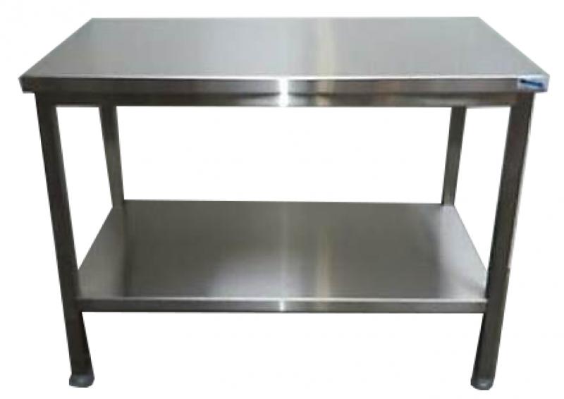 Table Inox pour cuisine professionnelle - Etagère de Table Inox