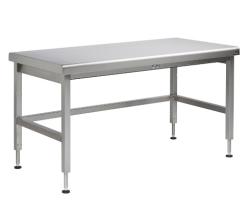 Table en inox à niveau variable électrique 1200x700. Dotée de pieds réglables pour une hauteur de 700 mm à 1100 mm, cette table est idéale pour les cuisines professionnelles, centres de formation et milieux hospitaliers. Elle combine robustesse, sécurité,
