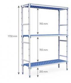 RAYONNAGE ALUMINIUM ET PLASTIQUE