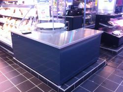 meuble sur mesure en inox pour surface de vente